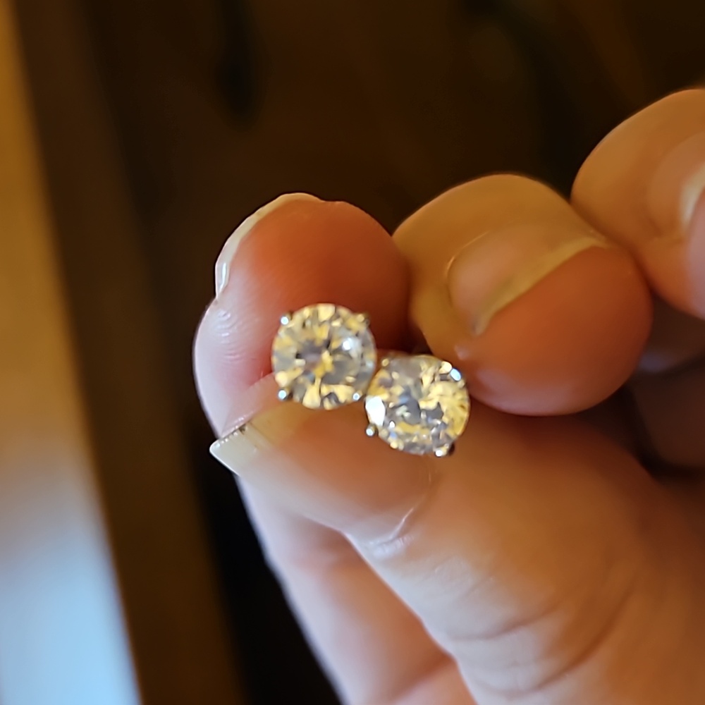 CZ Sterling Earring pair